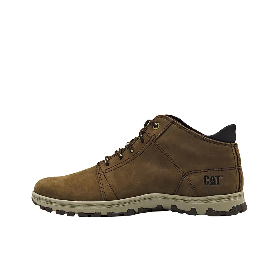 CAT Slip-Resistant Ankle-Length Outdoor Boots Men's Dark Brown