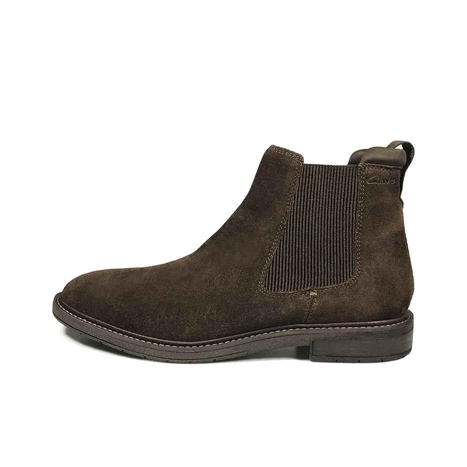 Clarks Chelsea Boots Men's Dark Brown
