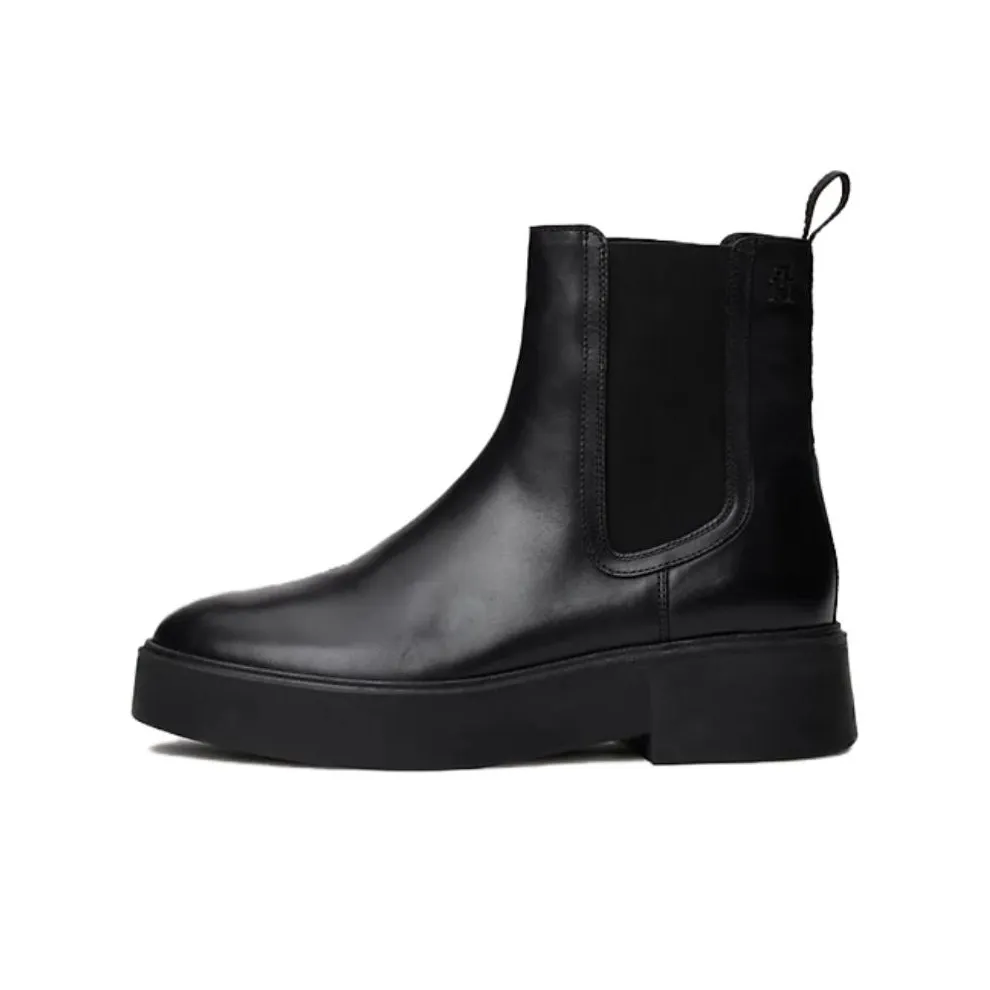 Tommy Hilfiger Short Chelsea Boots Women's Black