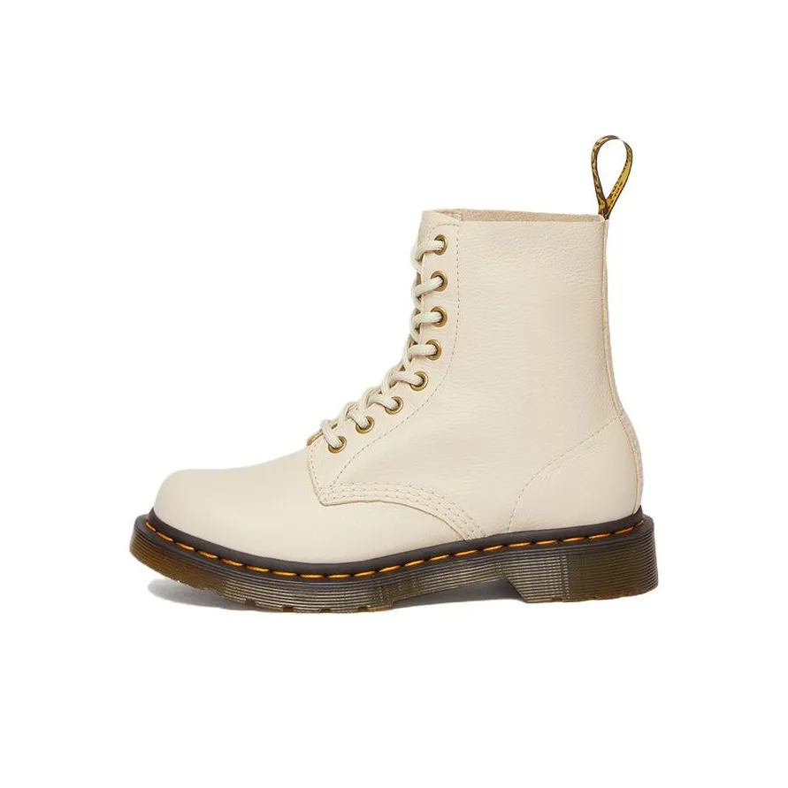 Dr. Martens Dr.Martens 1460 Pascal Virginia Leather Boots 'Parchment Beige' Women's