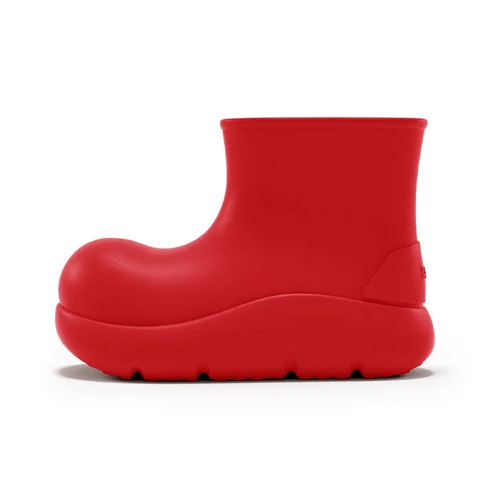 Beys Joker Shoes Cute Effortless Style Fall And Winter Seasonal Comfortable Versatile Ankle Boots Women's Red