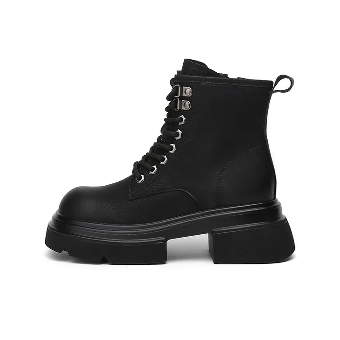 Jin Baichuan Короткий MID Голень Мартин Boot 6 см Женские