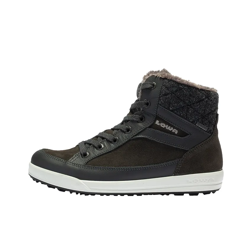Lowa Casara Gt Short Mid Calf Snow Boots Women's Asphalt Gray