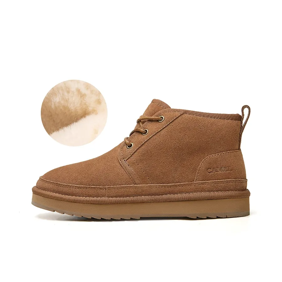 CAMEL Warm Wear-Resistant Cushioning Outdoor Boots 3cm Men's Brown