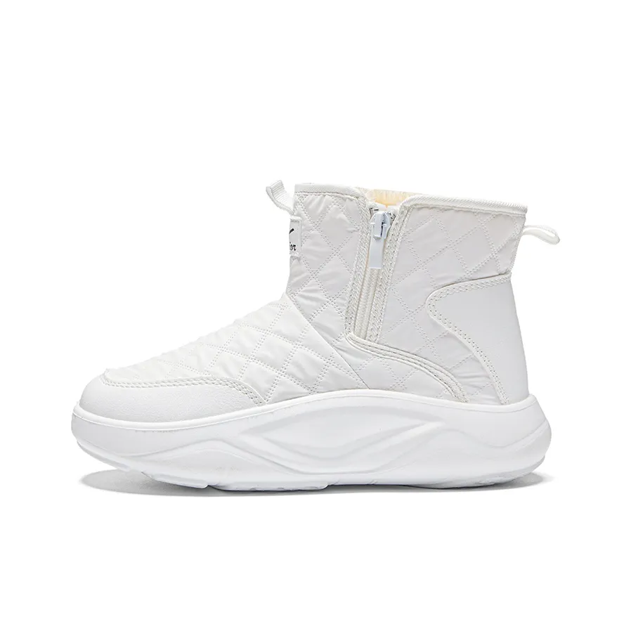 Warrior Утолщенный и с флисовой подкладкой термический устойчивый к истиранию короткий сноубутс женский белый