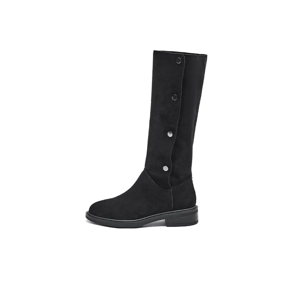 AGSDON Высокие сапоги до колена 3,5 см женские