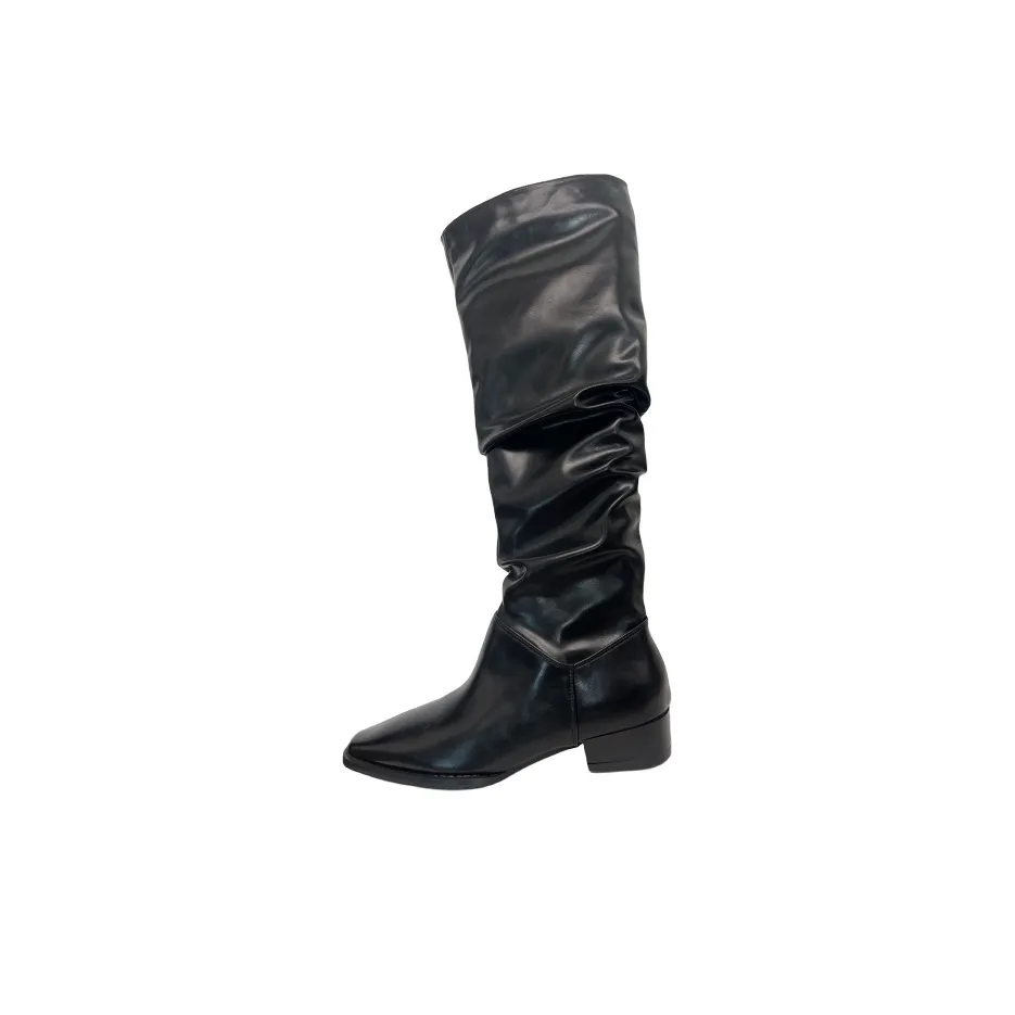 Mooreyu Atelier Колено Высокие сапоги 3 см Женские Черный