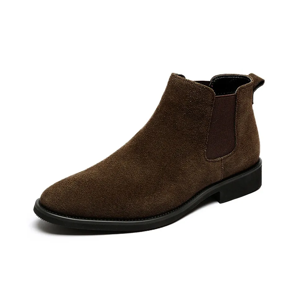 WEISHIBANGWEI 11cm Chelsea Boots Men's