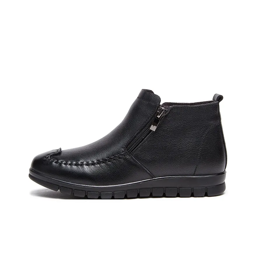 AOKANG Fleece-Lined Warm Ankle Boots Women's
