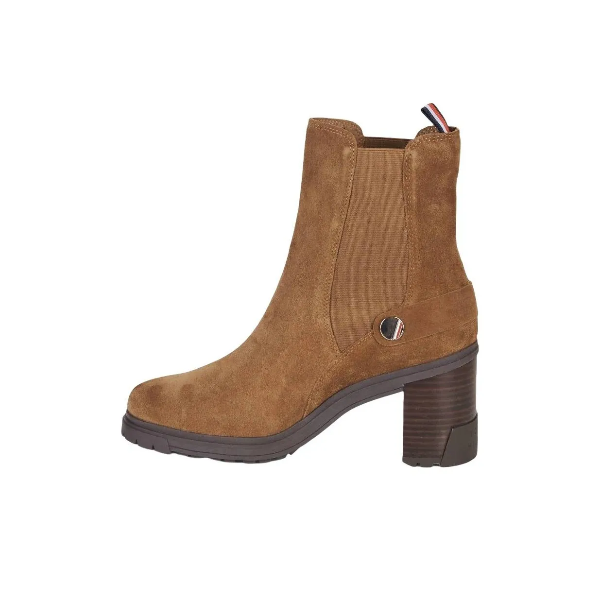 Tommy Hilfiger Crew Chelsea Boots 8cm Women's Brown