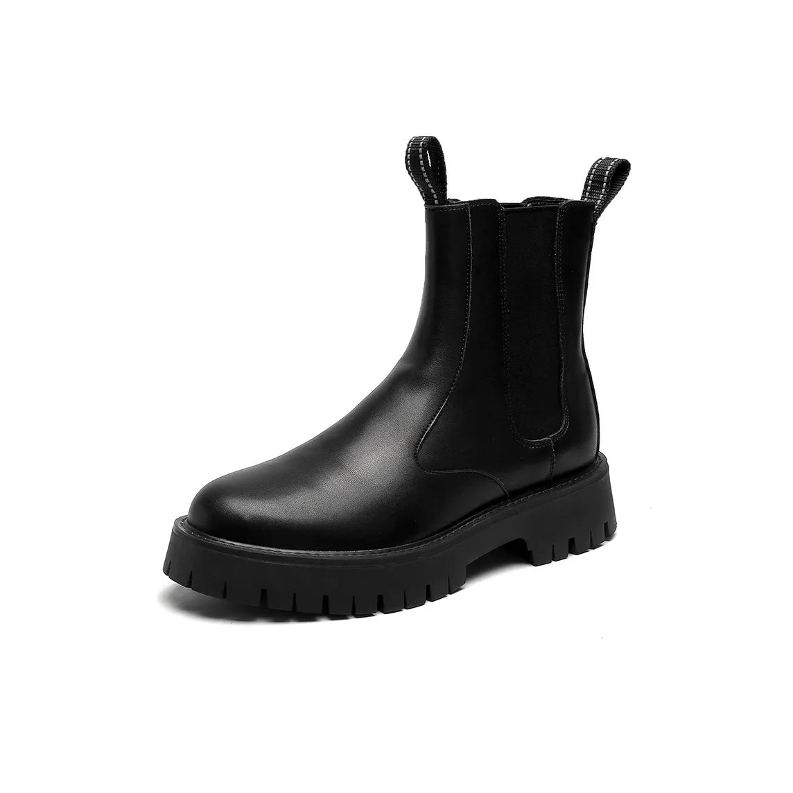 Romon Short Chelsea Wave Boots Men's Black