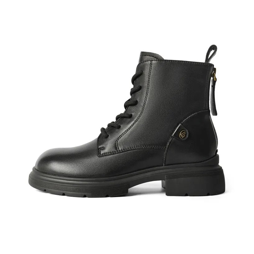 BELLE 13cm Martin Boot 3cm Женские Черный Бежевый