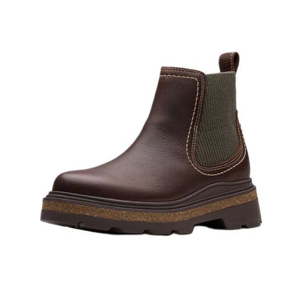 Clarks Короткий Челси Женские Коричневый