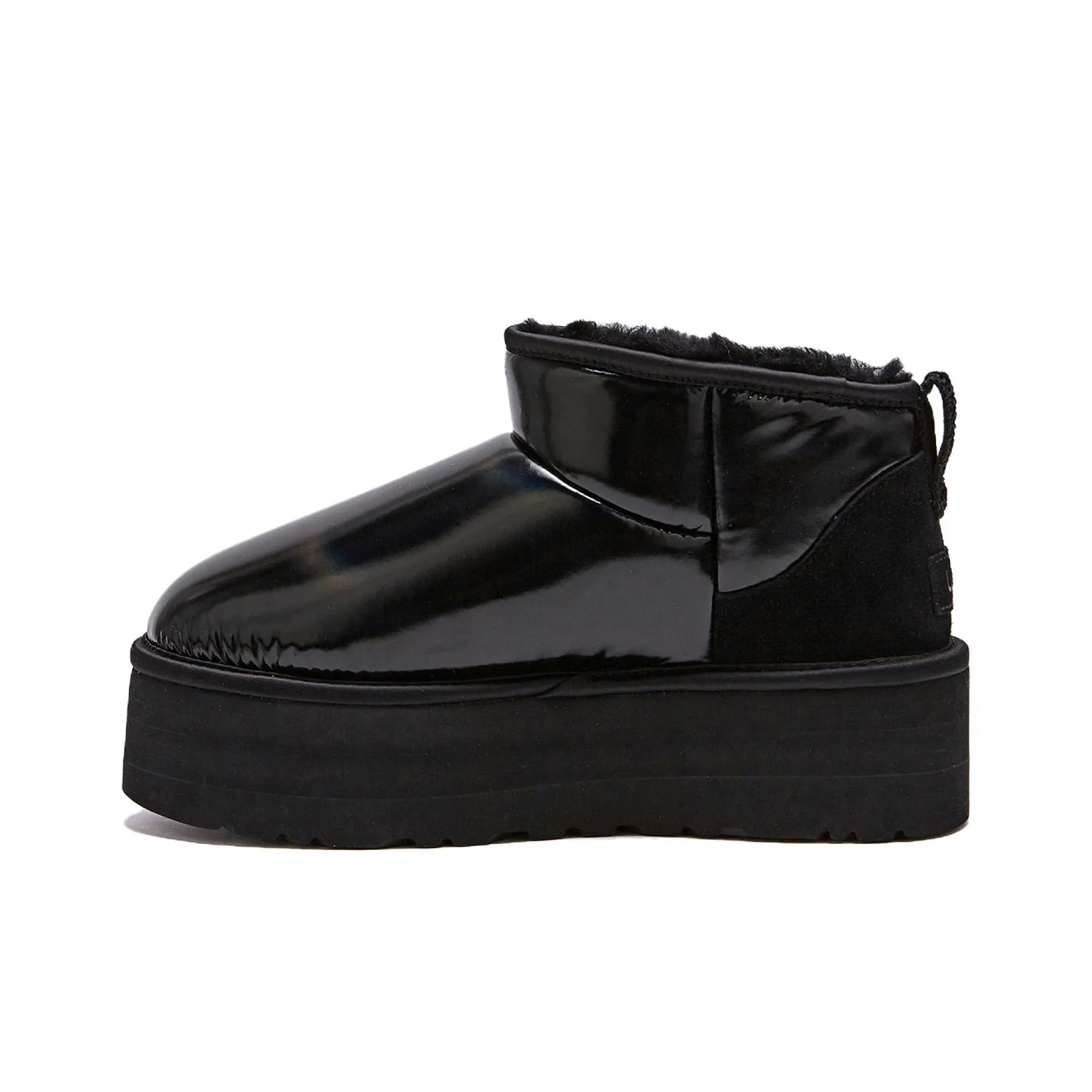 UGG Ultra Mini Platform 'High Shine Black' Women's