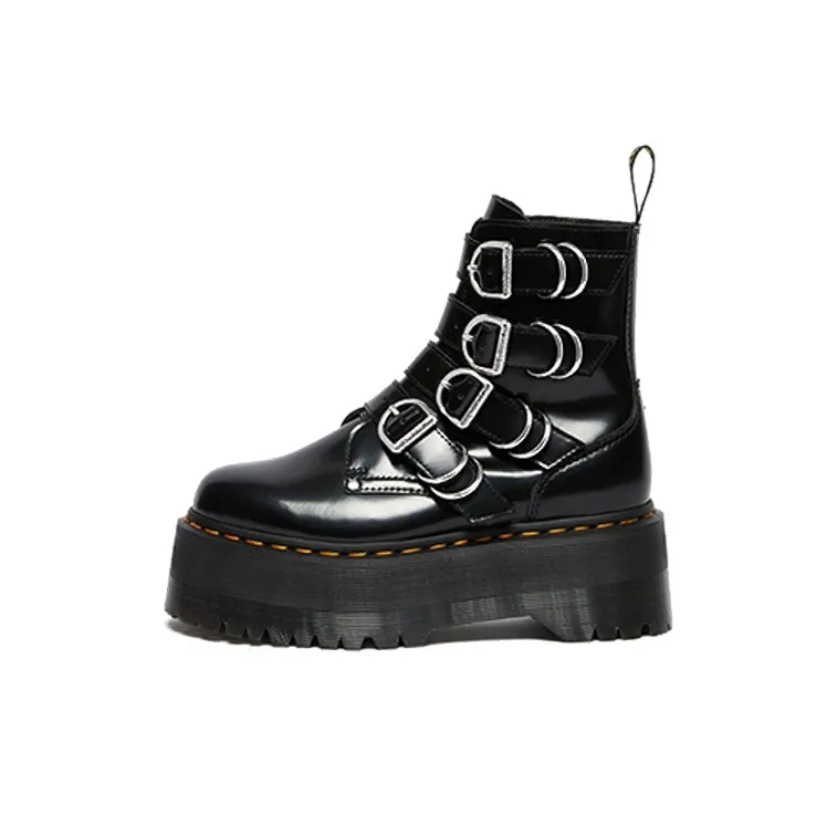 Dr. Martens Jadon Max Hdw 4 Strap Boot Black Women's