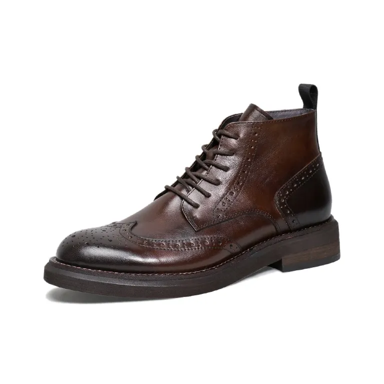 SAINTNJORD Короткий ботинок Martin Мужской Темно-коричневый