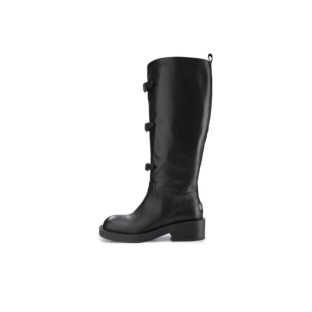 Lucia Tacci Женские высокие сапоги до колена черные