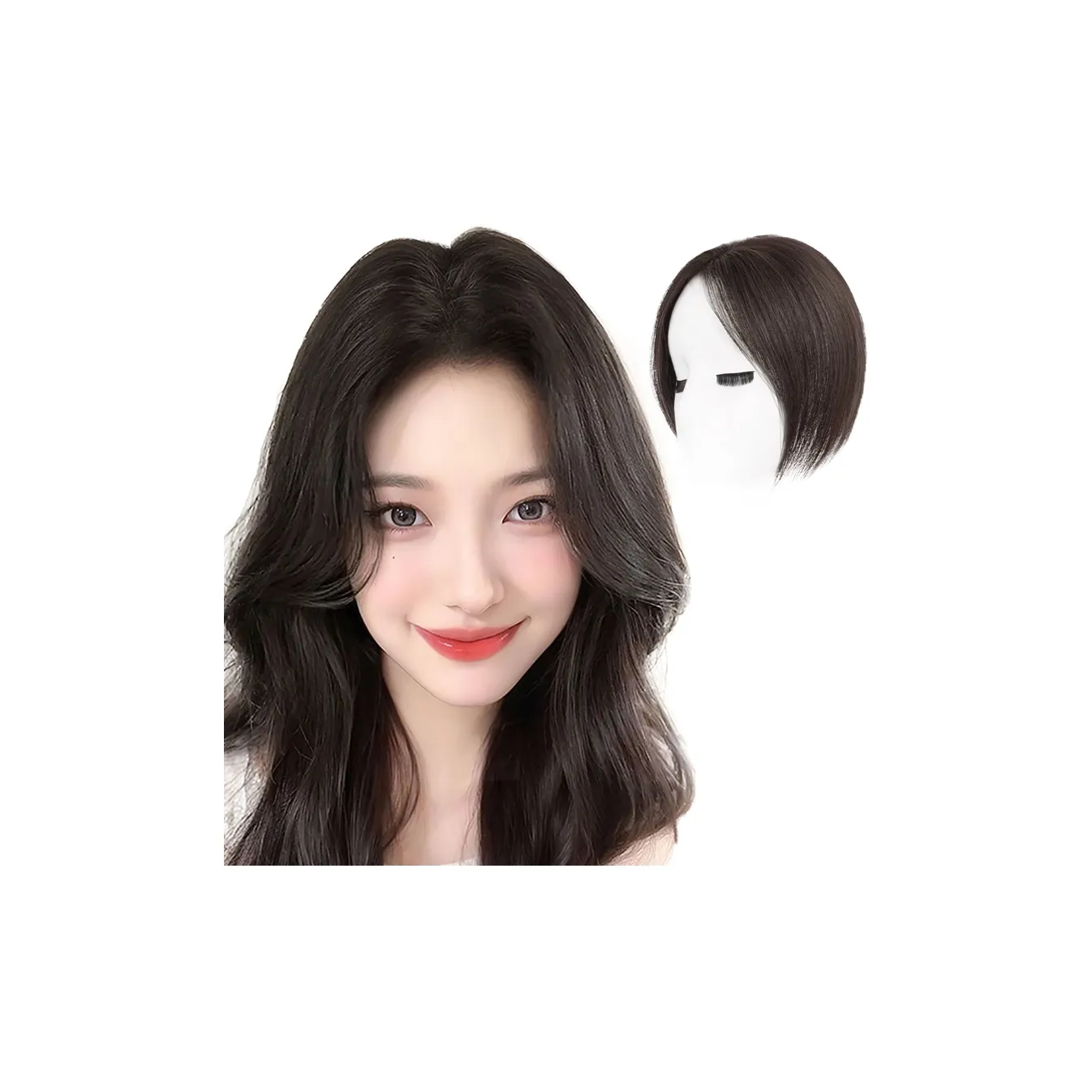 MUYAN Натуральный Топ COVER Для Серых Волос Искусственные Колтуны