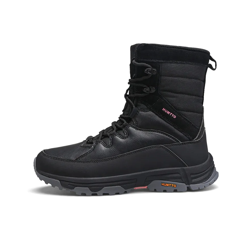 HUMTTO Crew Outdoor Snow Boots Women's Black