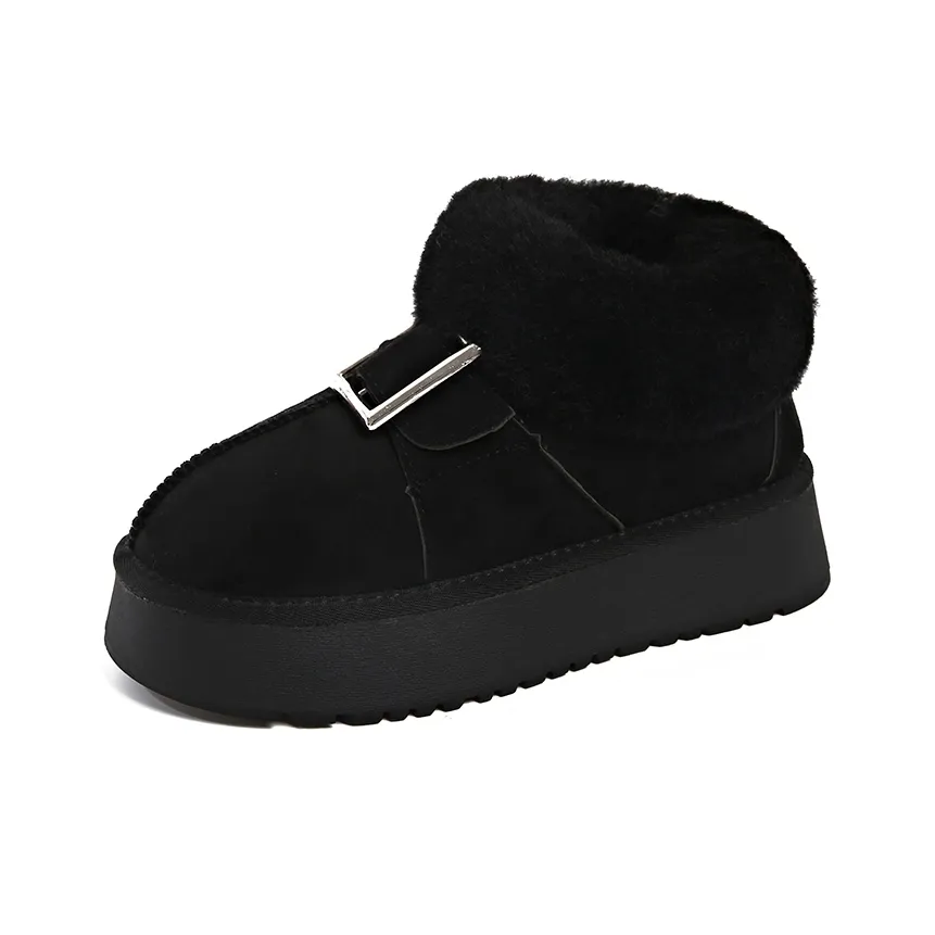 Little Red Man Slip Resistant Short Snow Boots Women's