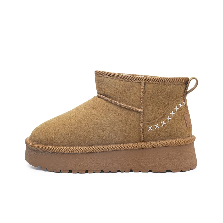 Warrior Shearling утепленная обувь термостойкие короткие снегоботинки унисекс