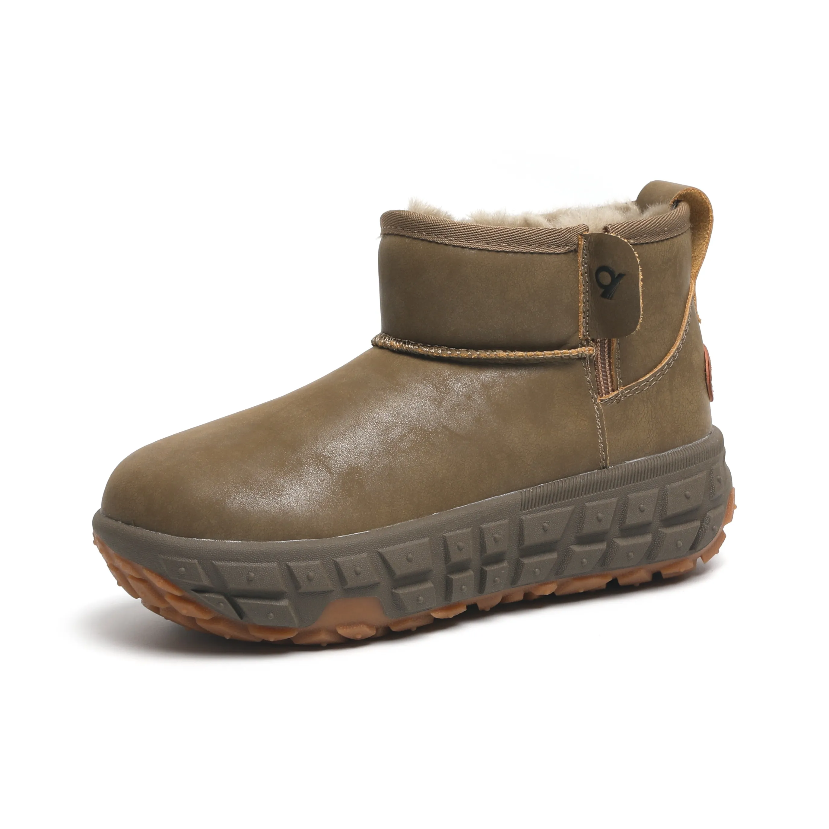 O.L Термический Водонепроницаемый Устойчивый к Износу Увеличивающий Высоту Короткие Снежные Ботинки Женские