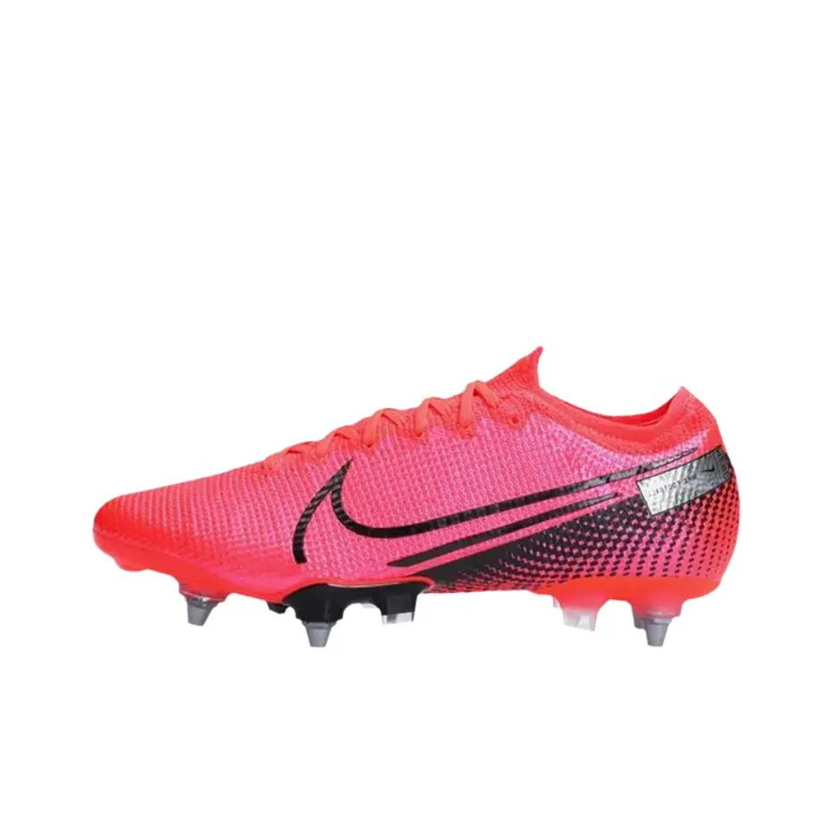 Nike Mercurial Vapor 13 SG Мягкая трава противоскользящие устойчивые к истиранию футбольные бутсы мужские розовые