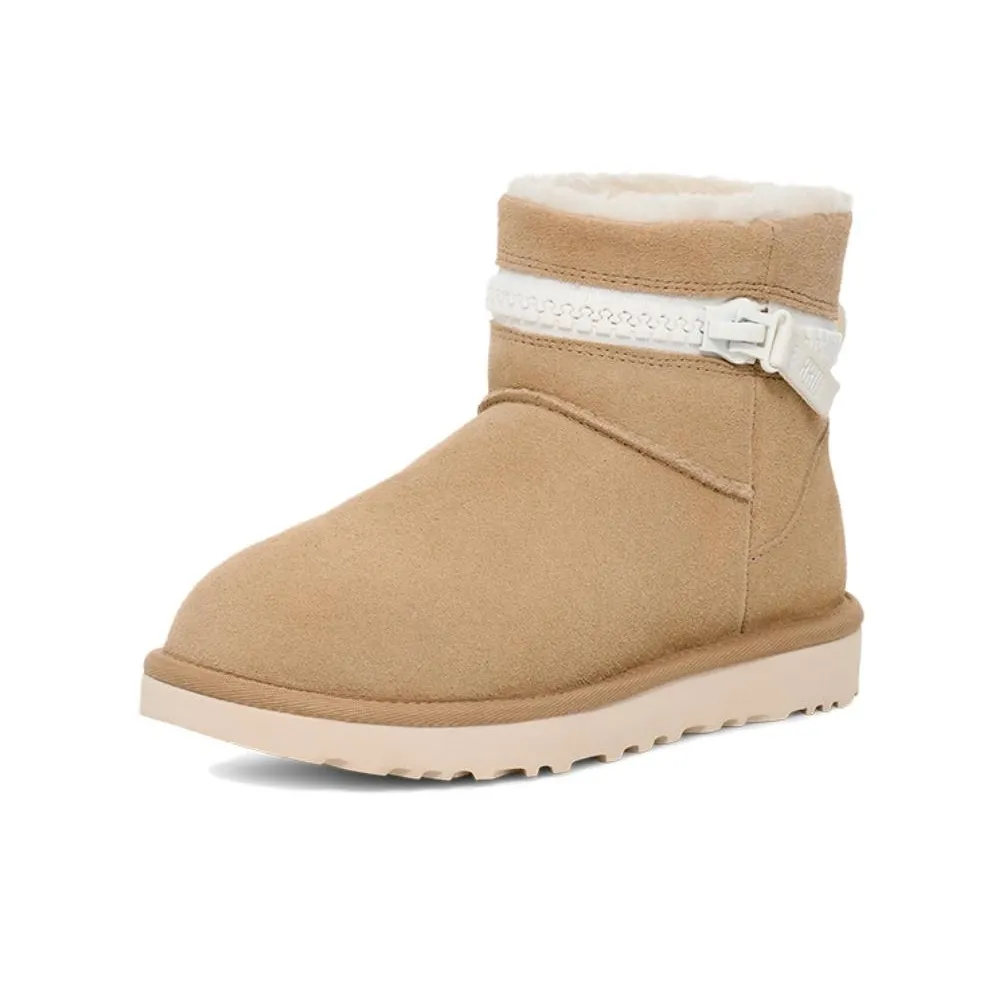 UGG Короткие Снежные Ботинки Женские Горчичный