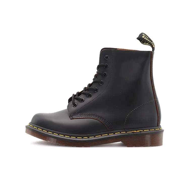 Dr.Martens 1460 Vintage Made In England Lace Up Boot Black Quilon