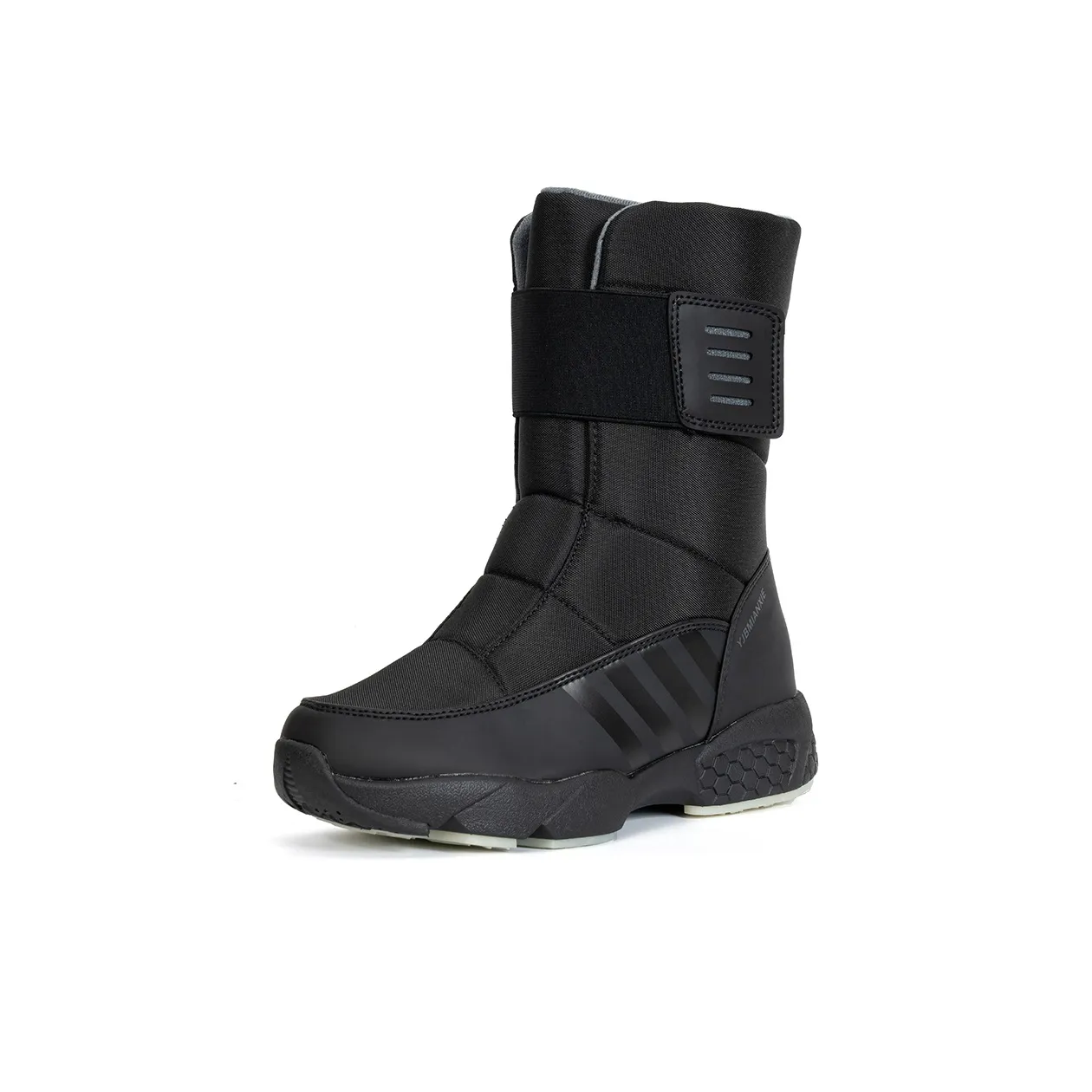 Yi Jiabao Warm Water Resistant Cushioning 21cm Outdoor Boots Women's Black