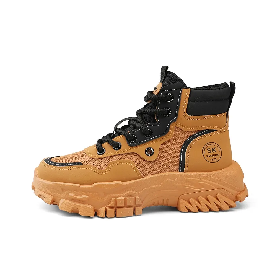 DM High-Top Vintage Platform Height Increasing Ankle Boots Martin Boots Men's