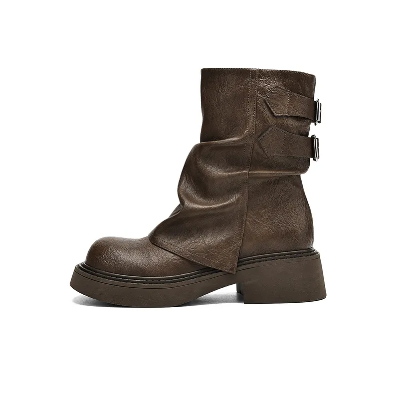 DAPHNE Короткий MID Голень Martin Boot 4,5CM Женские