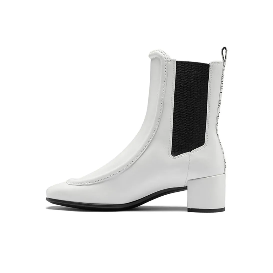 Ecco Коррекция фигуры Квадратный носок Челси 5 см Женские Белые