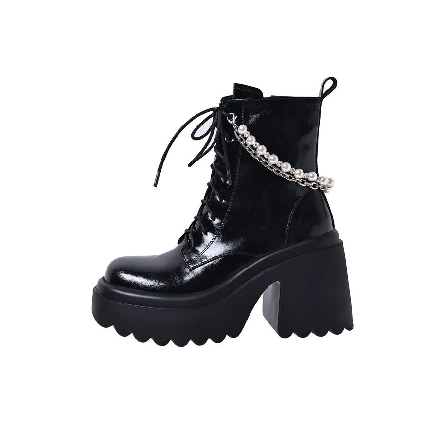 Su Yanjiao Короткий Мартин Ботинок 10 см Женский