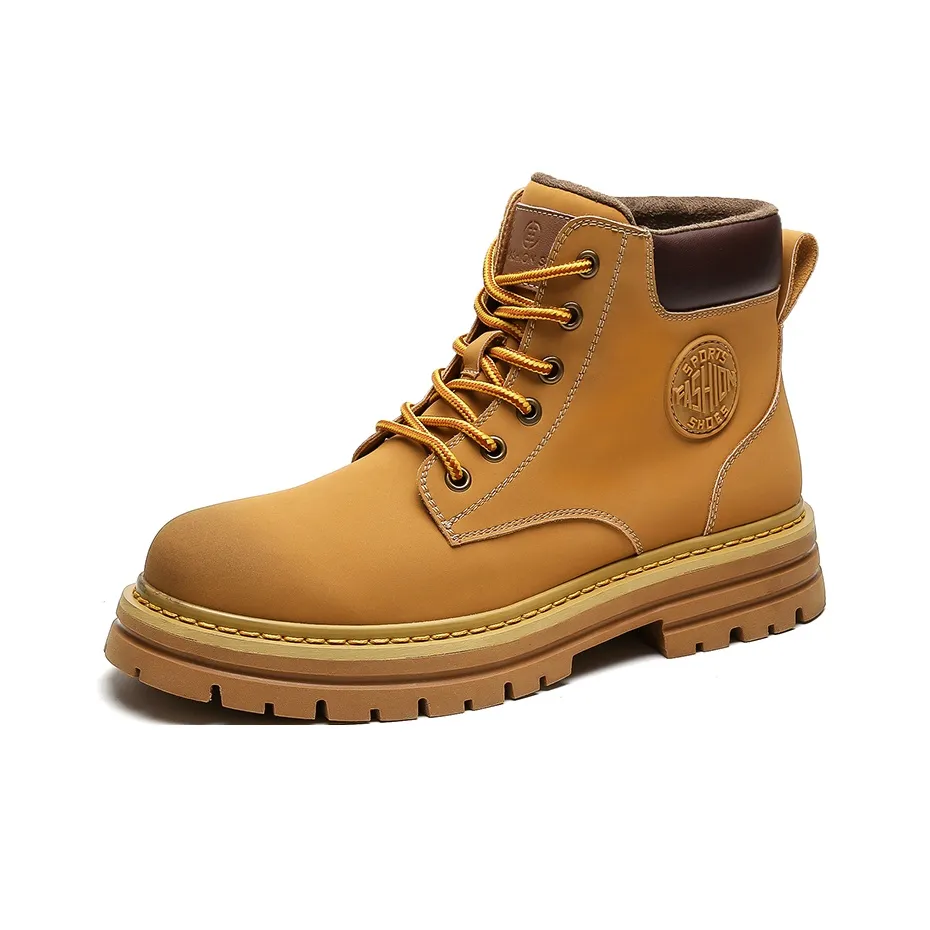 Bellum Han Короткий Мартин Boot Унисекс Желтый