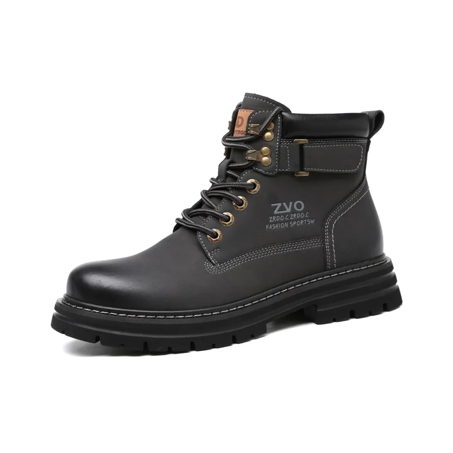 Волки • Семья QUNLANGSHIJIA Устойчивый к истиранию Увеличение высоты Противоскользящий Короткий Аутдор Мужской Темно-серый