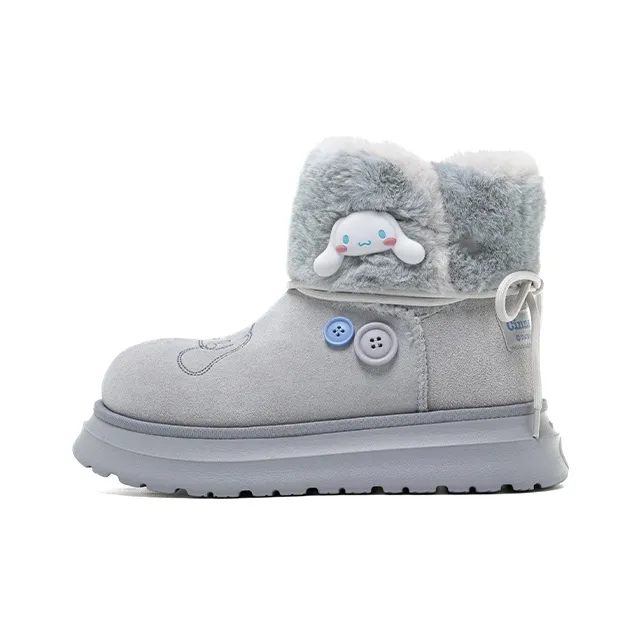 Sanrio x OLD ORDER Термостойкий Увеличивающий Высоту Противоскользящий Короткий Снегокат Женские Серый Синий