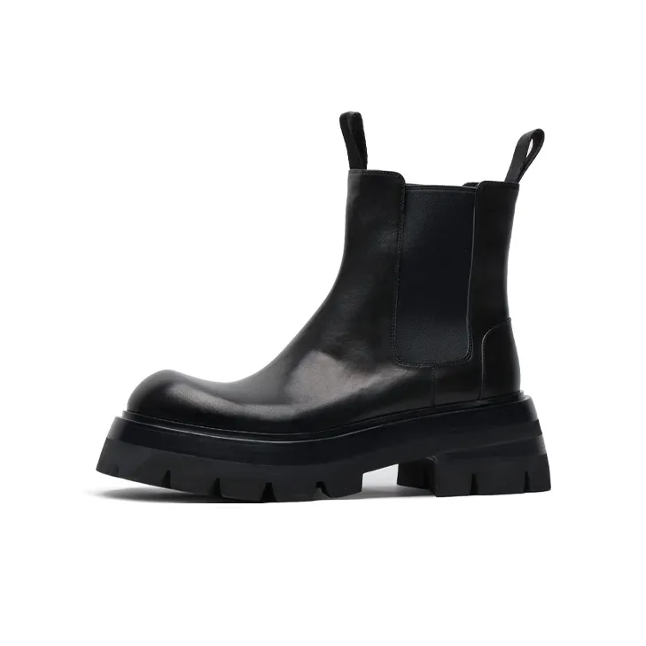 Viplander Short Chelsea Boots 8cm Men's Black