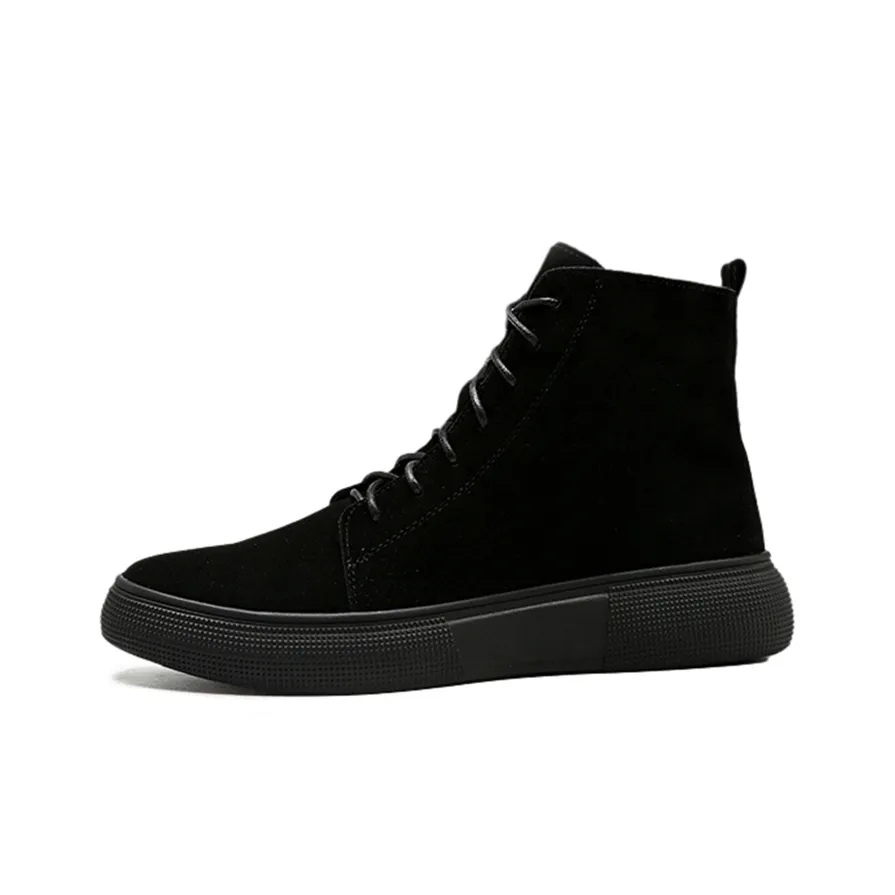 YEDANI Crew Martin Boot 4CM Мужской Черный