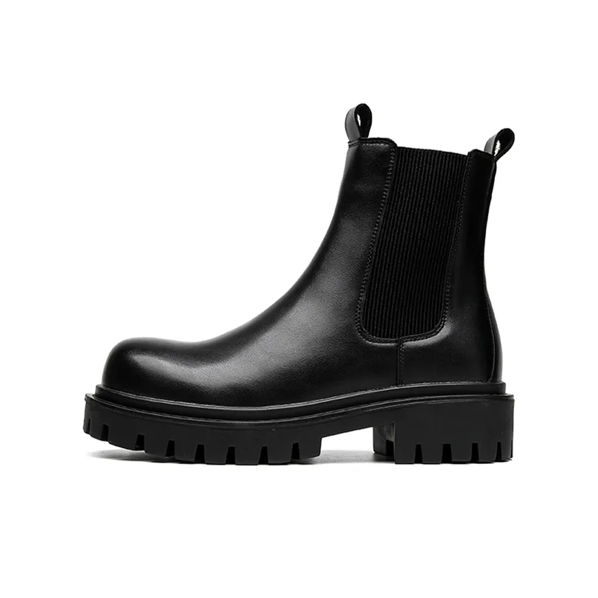 Lady's House Short Chelsea Boots Men's Black