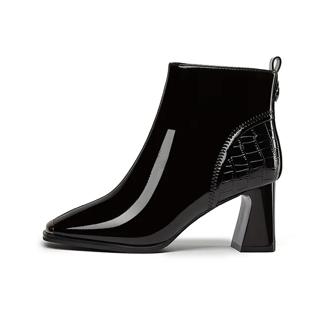 DAPHNE Ankle Boots Women's Black/White