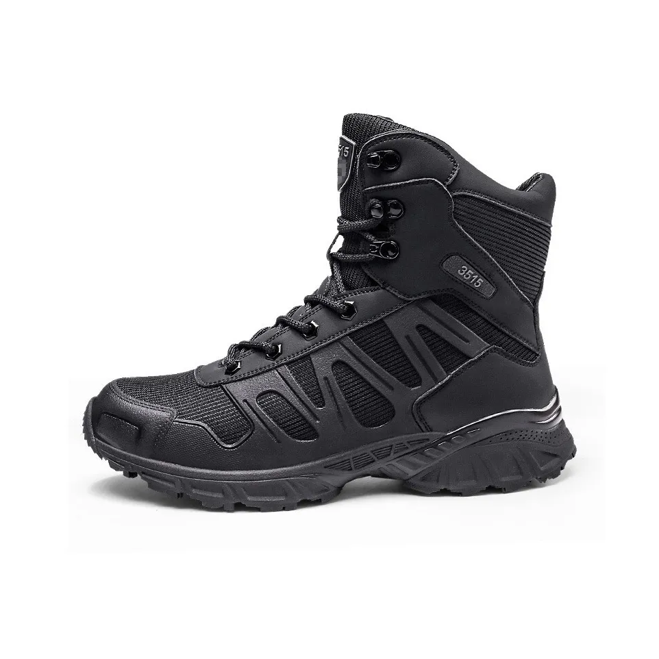 Strongman 3515 Men's Boots Authentic Training Shoes Men's Super Light Breathable Lace Up Boots High Top Shoes