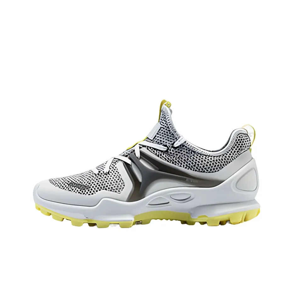 Ecco Striding C Metal Length Outdoor Boots 3CM Men's Yellow Gray
