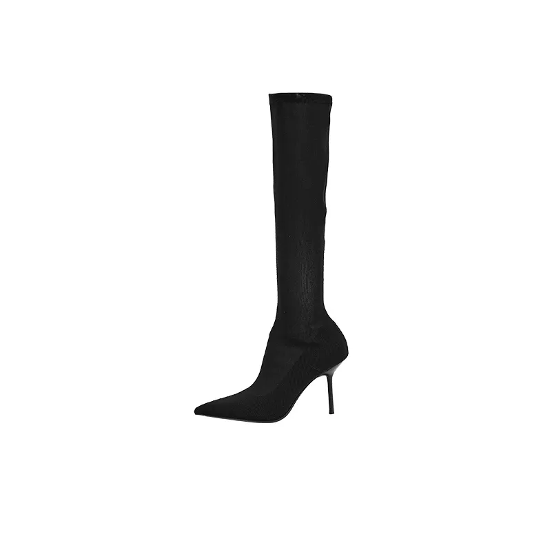 URBAN REVIVO Knee-high Boots Women's Black