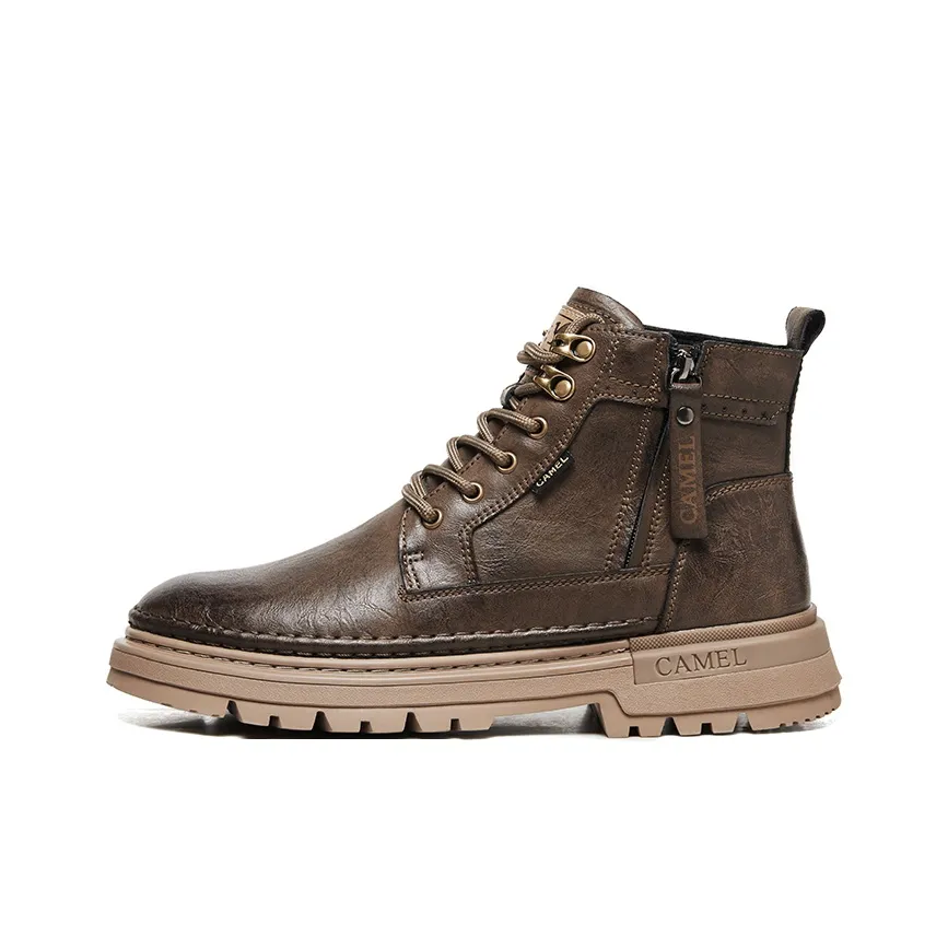CAMEL Martin Boots Men's Khaki/Black