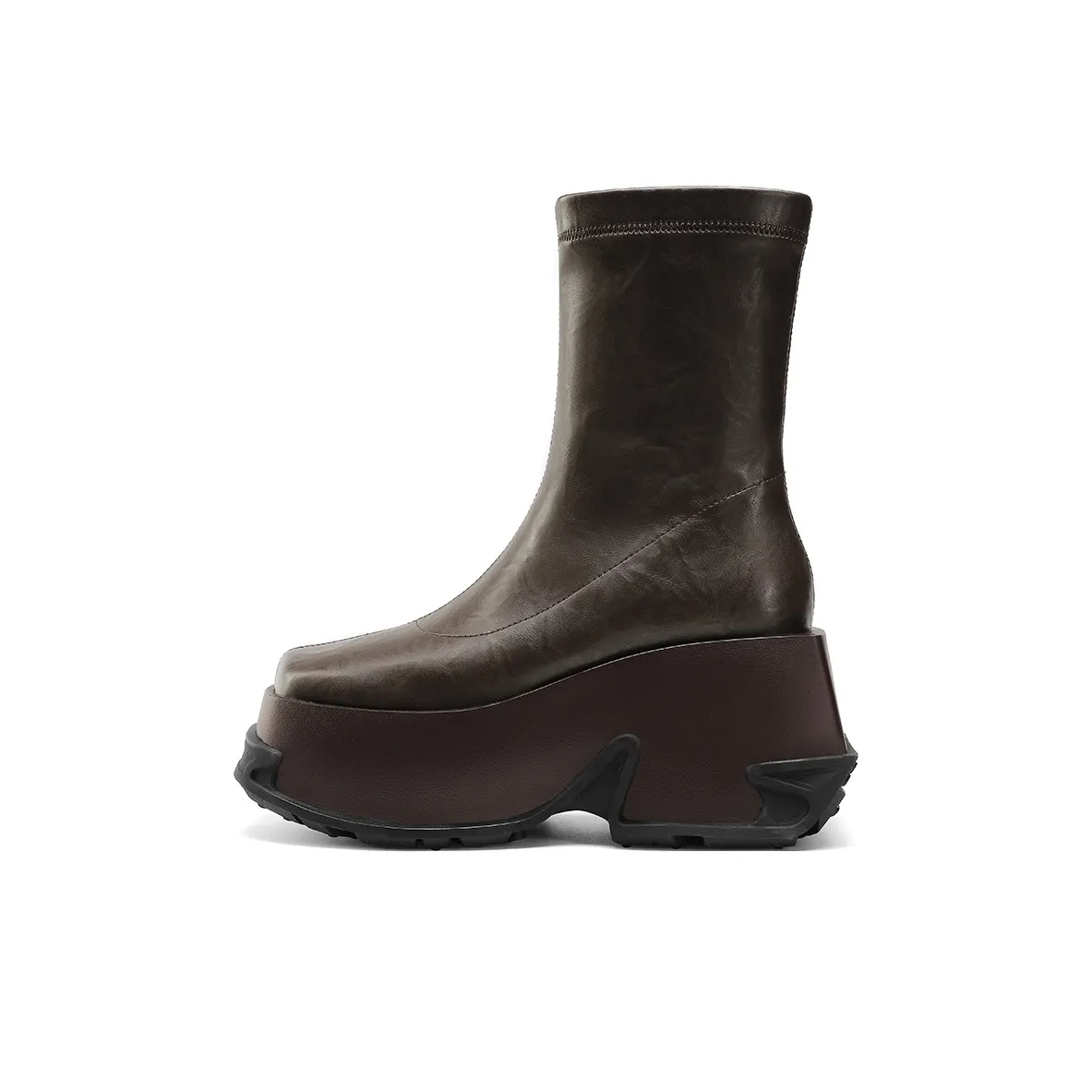BOSSSUNWEN Ankle Boots 9cm Women's Khaki