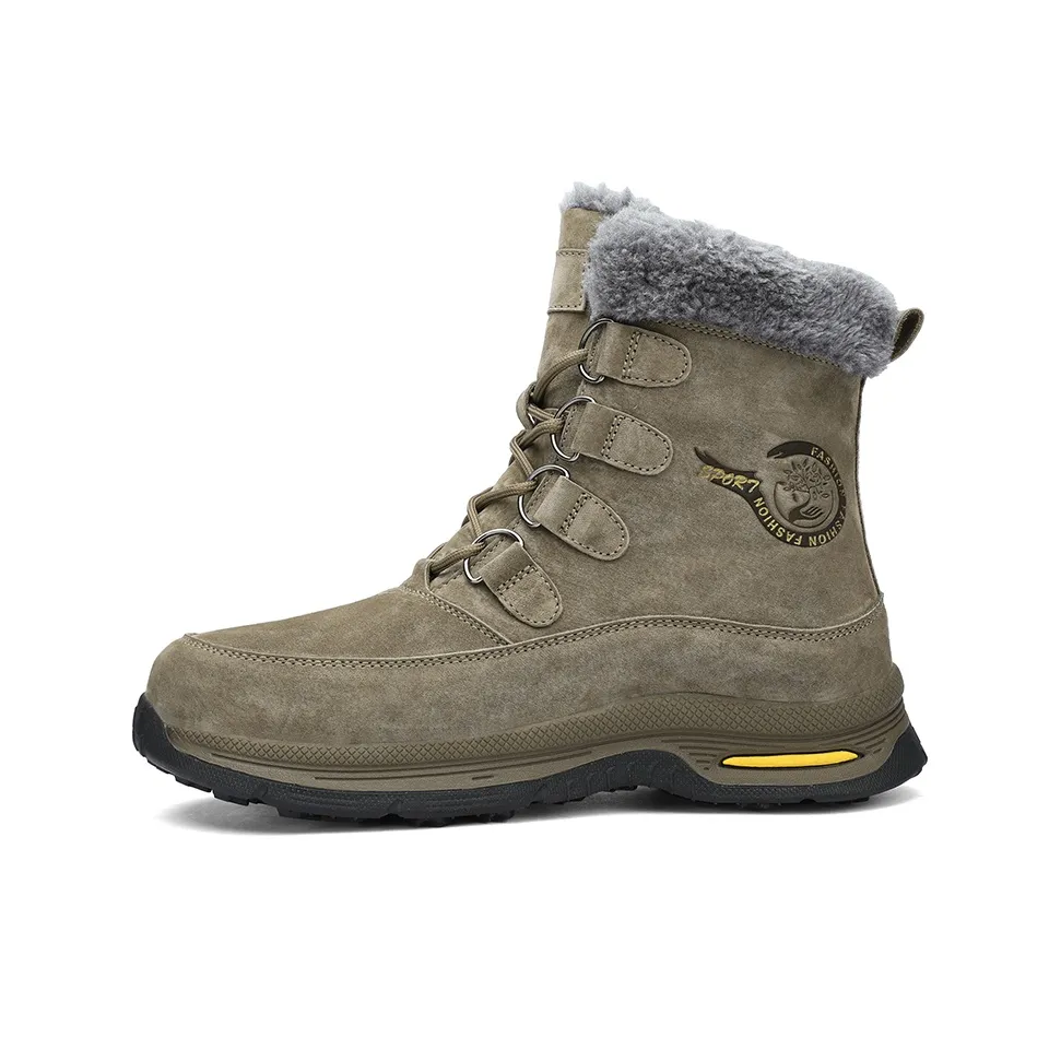 BANGNEY Snow Boots Men's Green/Gray/Black