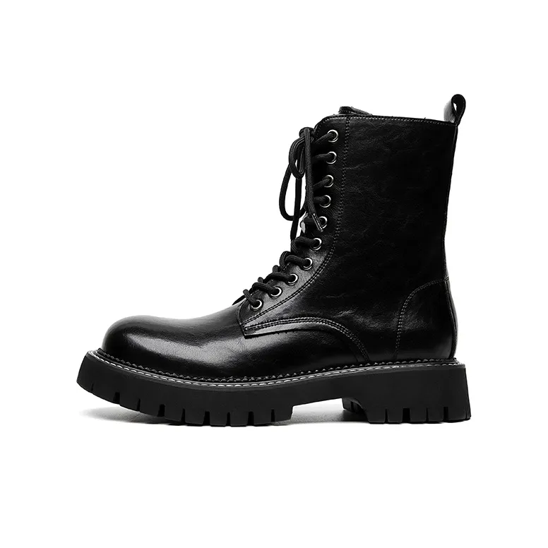 Dounkol Smart And Cool Knee high Ink boots 5cm Men's Black