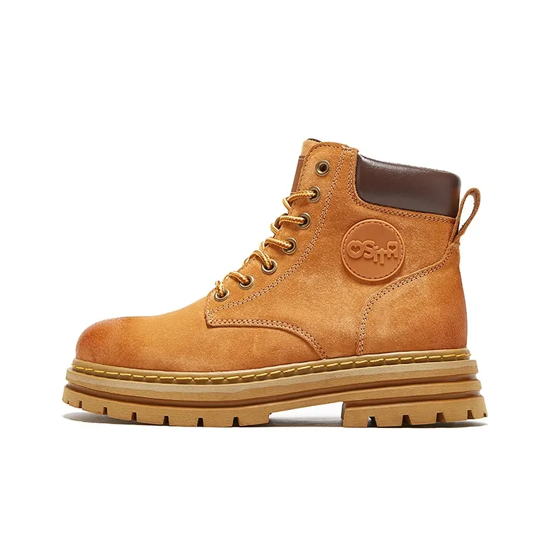 OSITA RED Короткий Мартин Ботинок Женские Имбирно-желтый