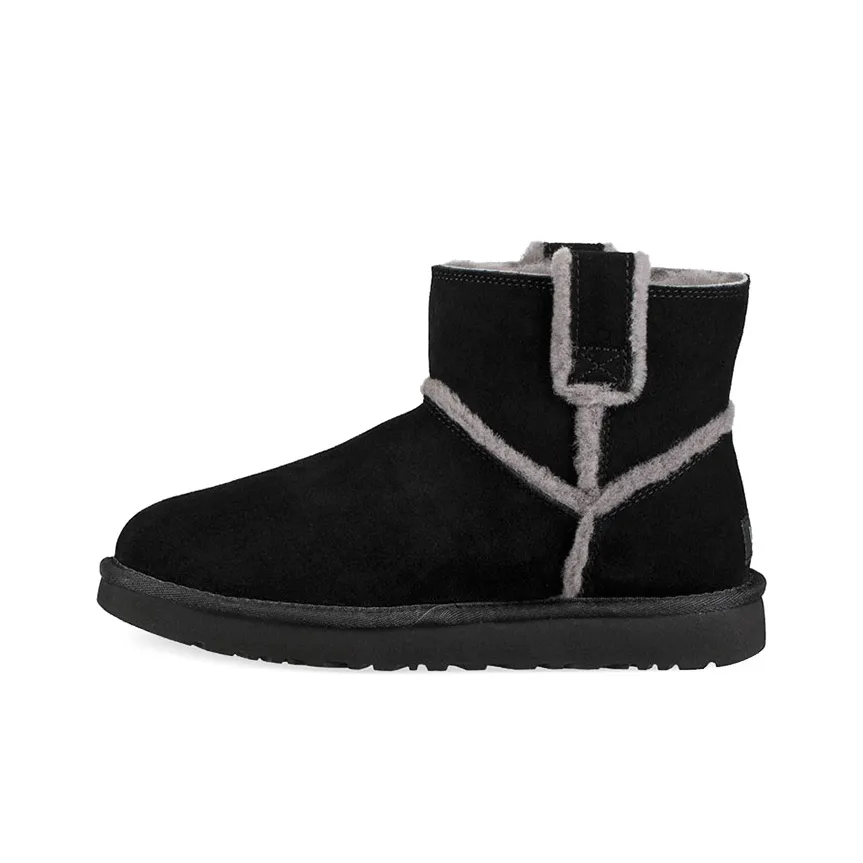 UGG CLASSIC MINI Термическое Аbrasion-Resistant Покрытие Ботинки до щиколотки Женские Черные